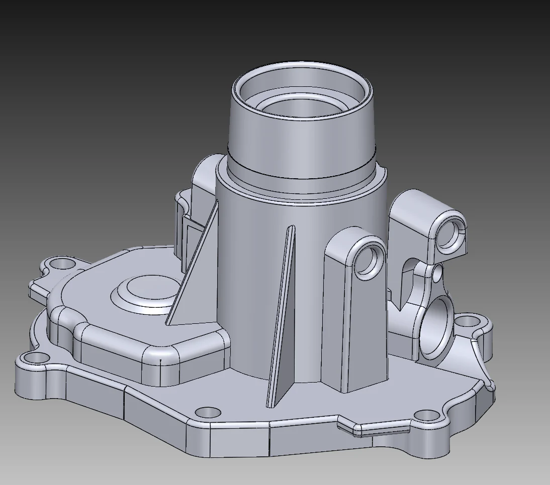 Mechanical housing reconstruction CAD
