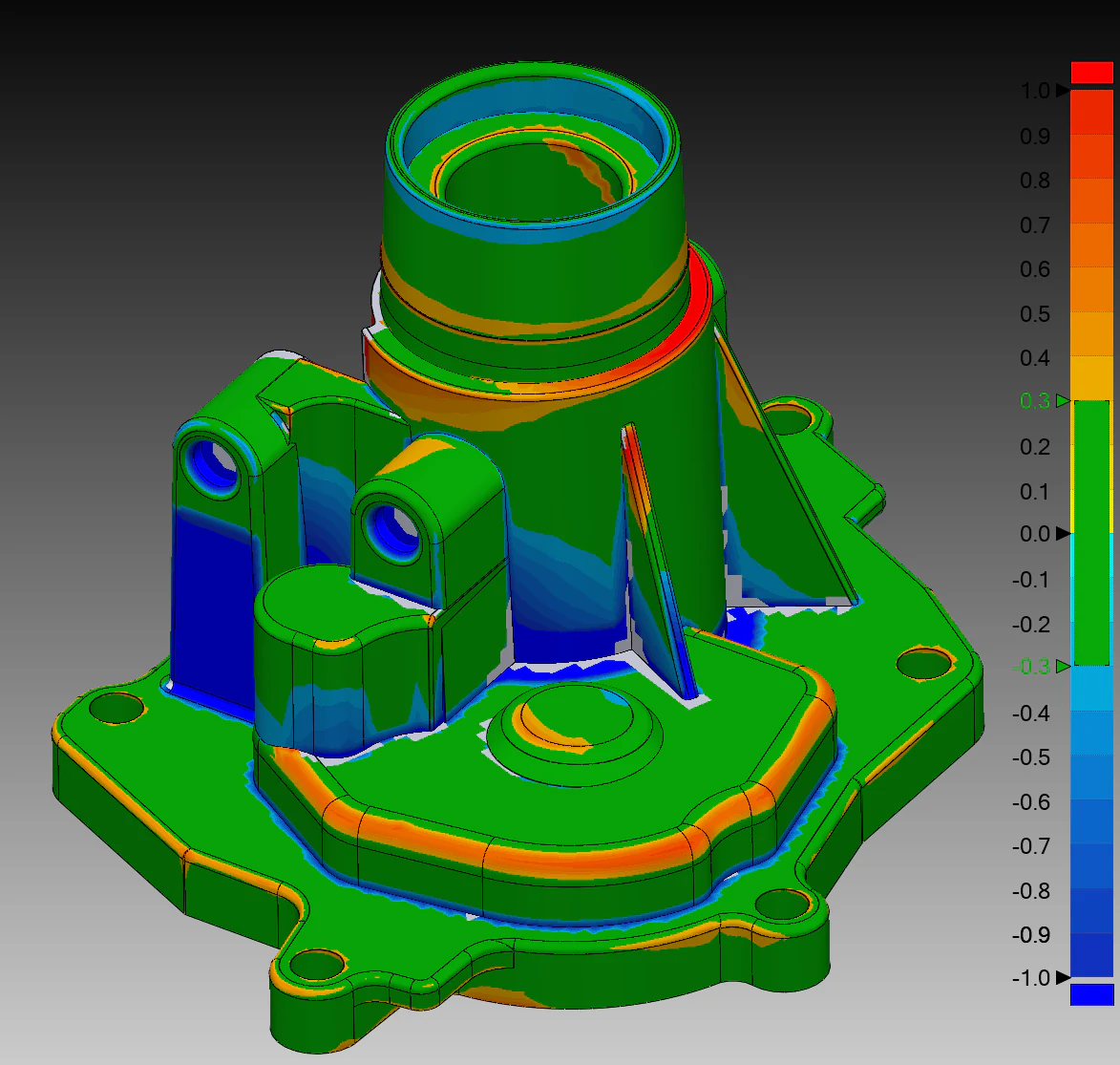 Mechanical housing reconstruction comparison