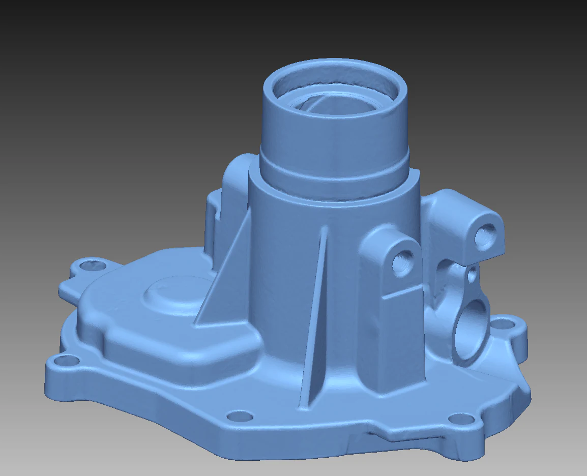 Captured mechanical housing and reconstructed CAD