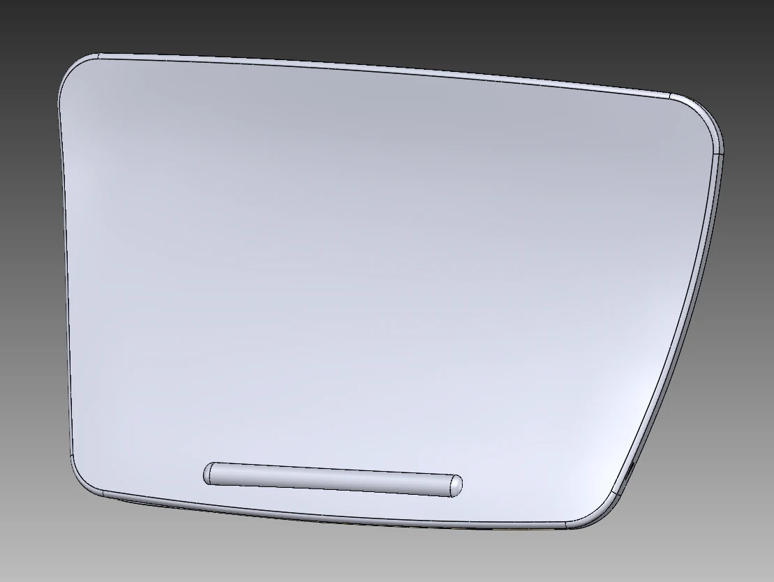 Molded access panel CAD view